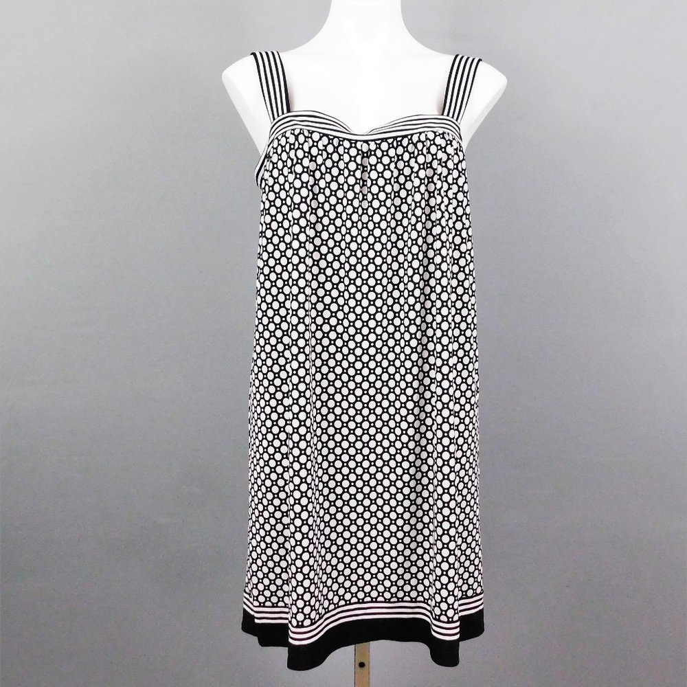 London Times Women Dress Black White‎ 10